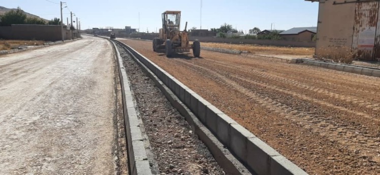 مراحل پایانی زیرسازی خیابان کوهساران