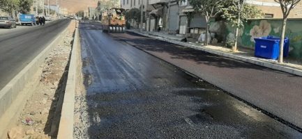 آسفالت ریزی خیابان سهروردی شهر کرسف
