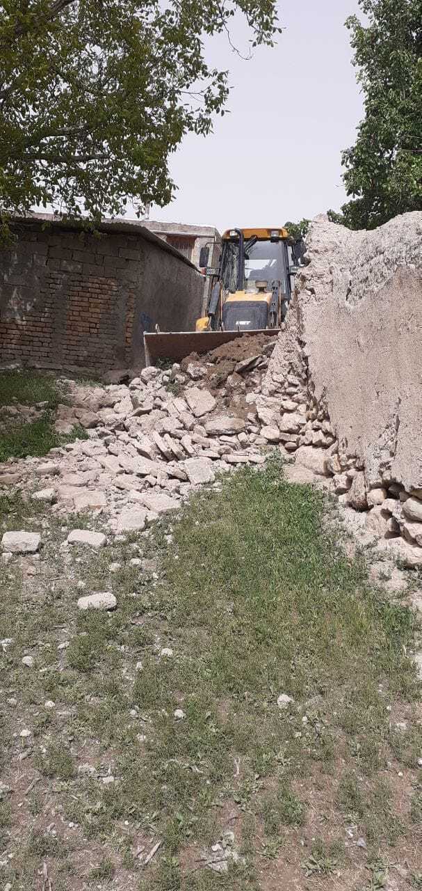 بازگشایی معابر شهر کرسف/خیابان حسینیه